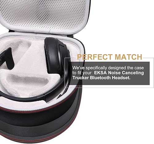 Miniatura 3 de LTGEM - Funda rígida para auriculares Bluetooth BlueParrott B450-XT/B350-XT/S650-XT/B550-XT y JLab Go Work Gen 2 con cancelación de ruido, bolsa de