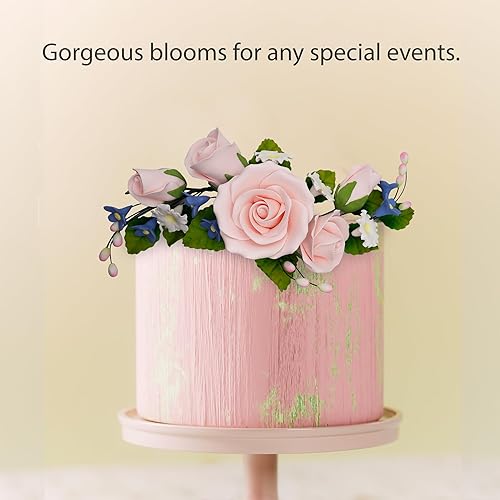 Miniatura 8 de Pasta de goma comestible SugarFlowers para decoración de pasteles, ramo de rosas, ramo de peonías, 1 unidad, cumpleaños, pasteles de boda, San