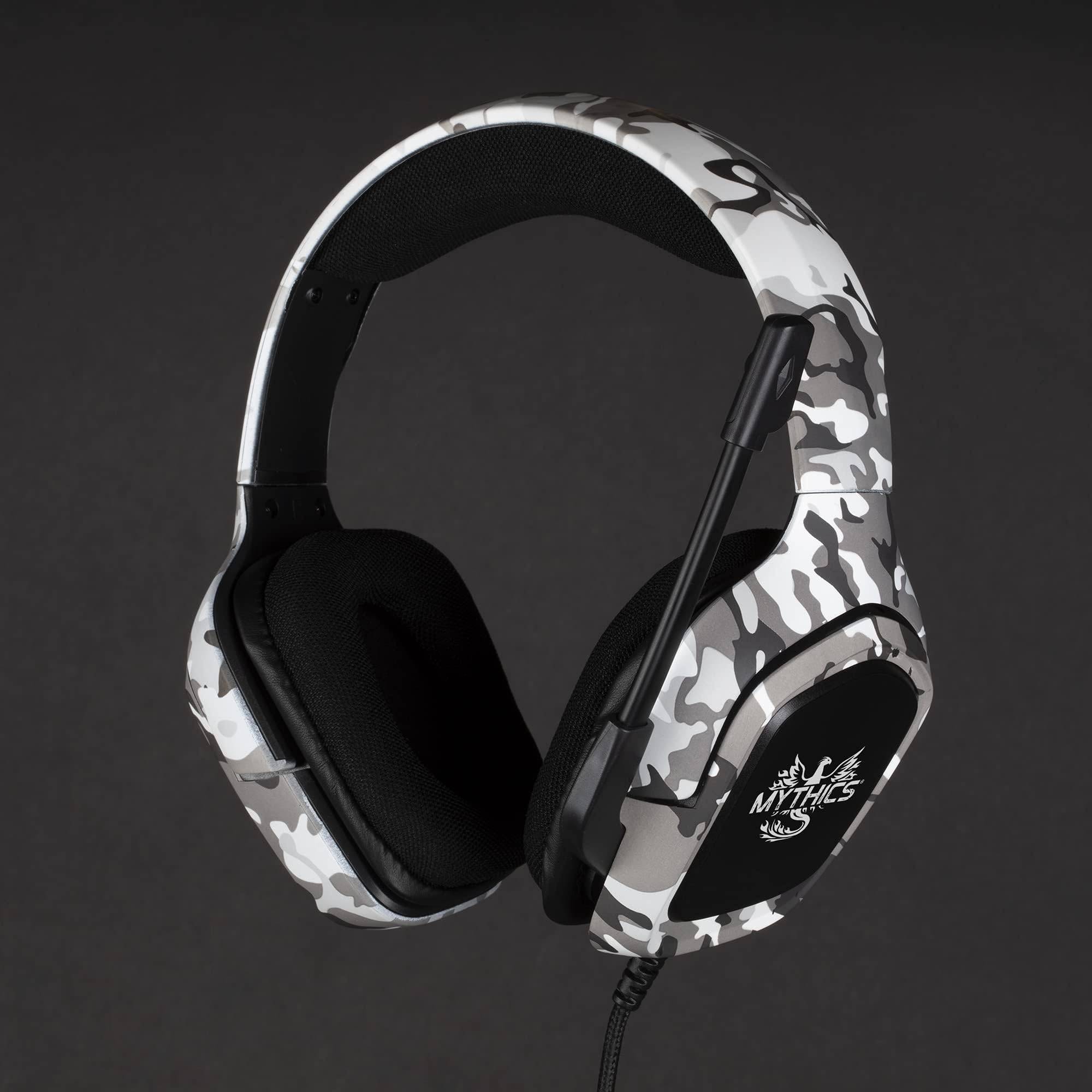 Konix Mythics Casque Gaming Filaire Ares Camo pour PS4, PS5, Switch et Xbox - Microphone 45° - Câble 1,5 m - Prise Jack 3,5 mm - Motif Camouflage