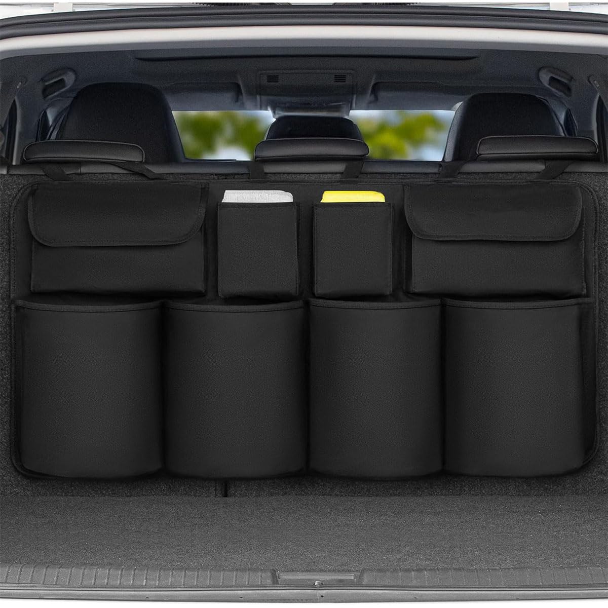 Car Boot Organiser for MG Mulan MG4 EV EH32 2022 2023 2024, Car Trunk Organizer Box Collapsible Multi-Compartment Sturdy Car Accessories Camping Tools