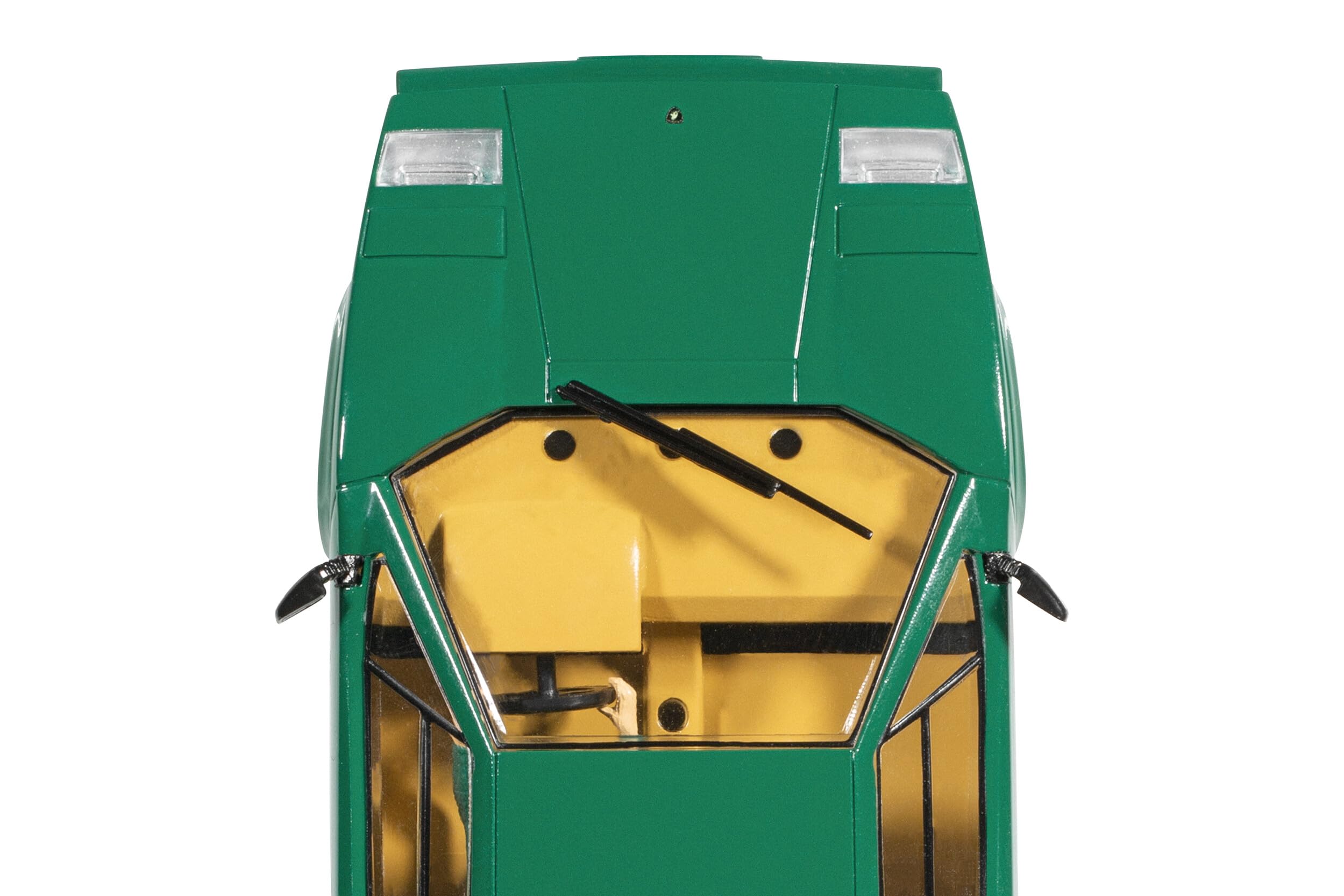 Scalextric C4500 1:32 Lamborghini Countach Met. Green HD - Slotcar, Rennbahn, Auto für Rennbahn, Rennbahnauto, Rennbahn, Kinderspielzeug, Zubehör für Rennbahnen