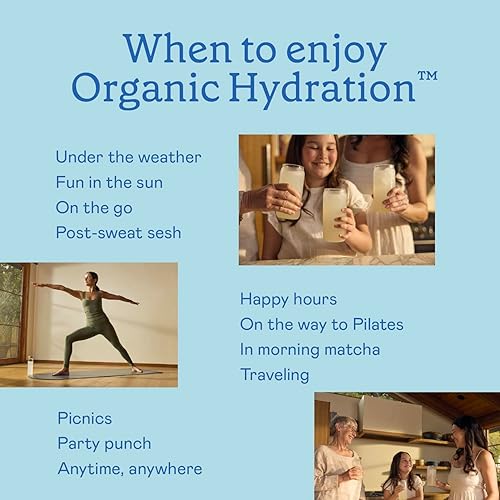 Miniatura 8 de GOODONYA Hydrate - Polvo de electrolitos orgánicos, paquetes de barras de viaje, 12 unidades, minerales, jugo de limón real, sal rosa del Himalaya,