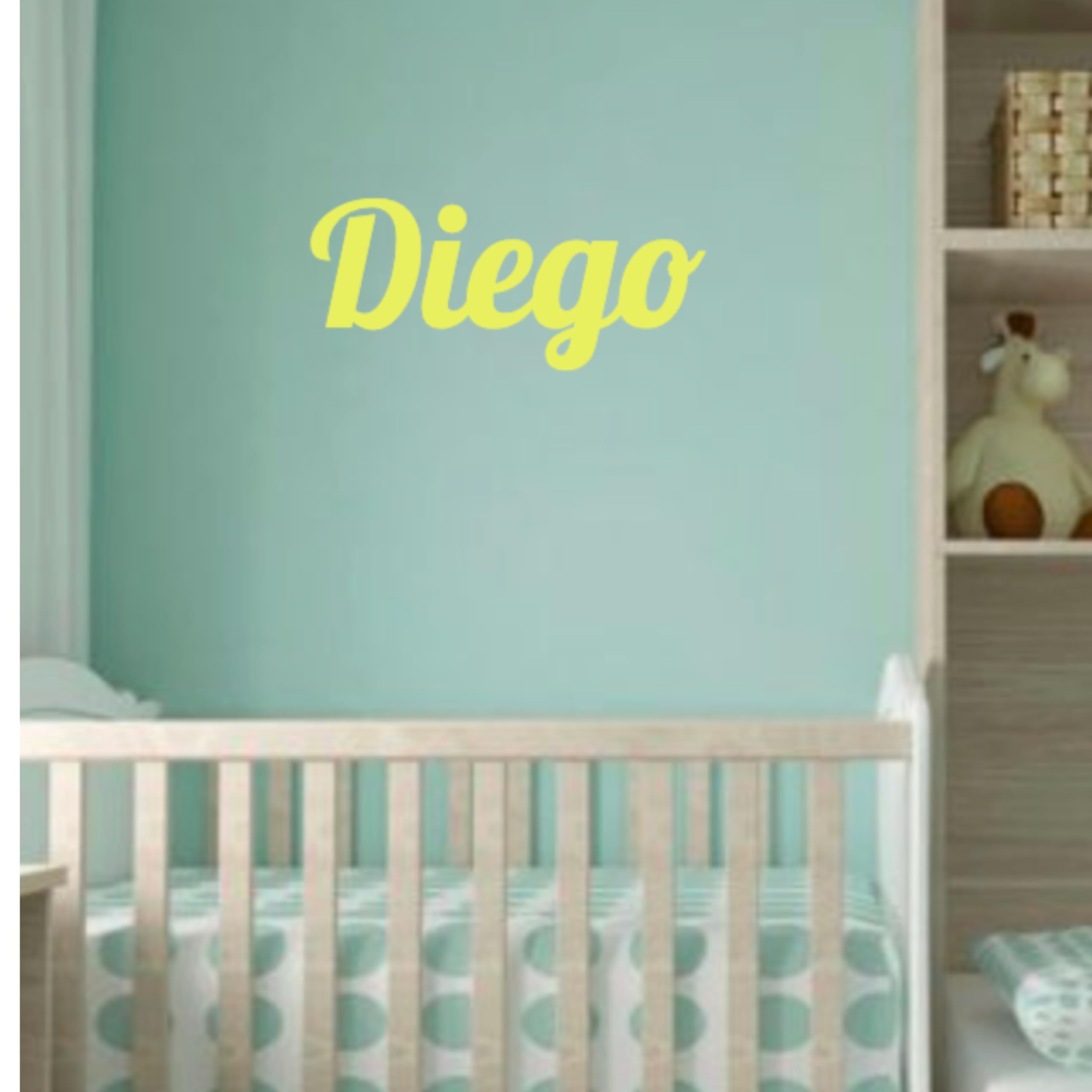 JR Maderas Nombre Madera Personalizado para Decoraciones de Pared - Regalos personalizados - Regalo Original para Bautizo - Comuniones - Cumpleaños - Decoración Habitación - Letrero con Adhesivo.