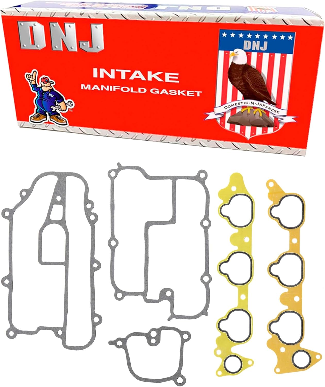 DNJ IG282 Intake Manifold Gasket Set for 1991-2004 Acura Legend RL TL 3.2L-3.5L V6 24V SOHC 3206cc
