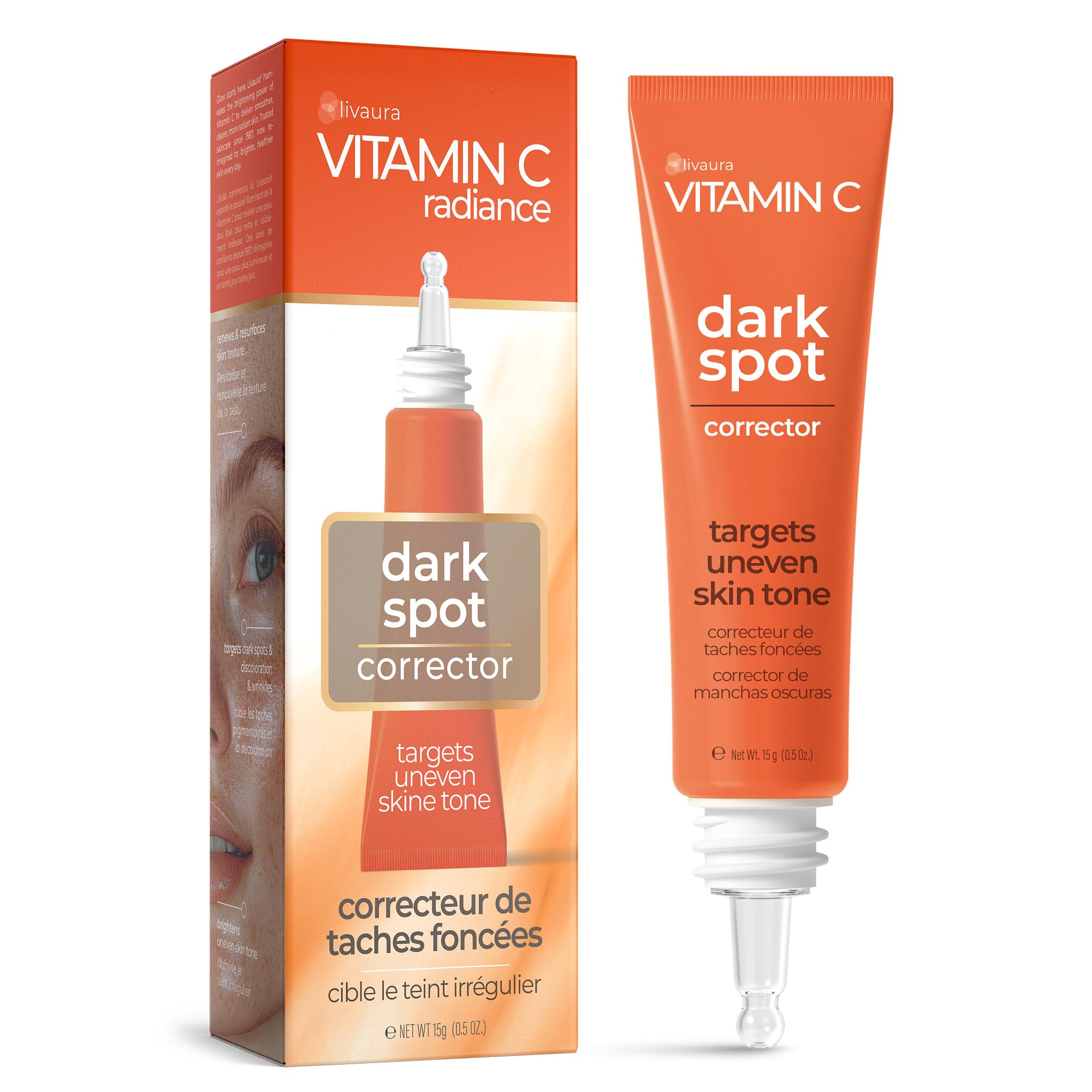 Amazon.com: LIVAURA Retinol + Vitamin C Dark Spot Corrector Serum