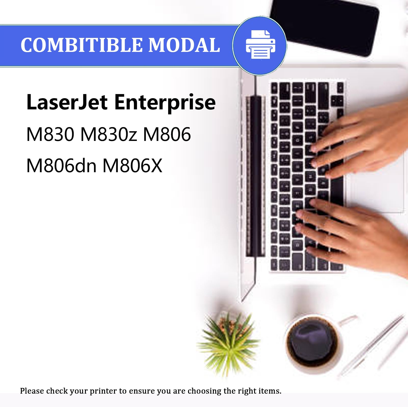 AZNITH CF325X 25X Toner Cartridge Compatible for HP CF325X 25X, Quality Toner for HP Laserjet Enterprise M806 M830 Series Printers, 2 Pack