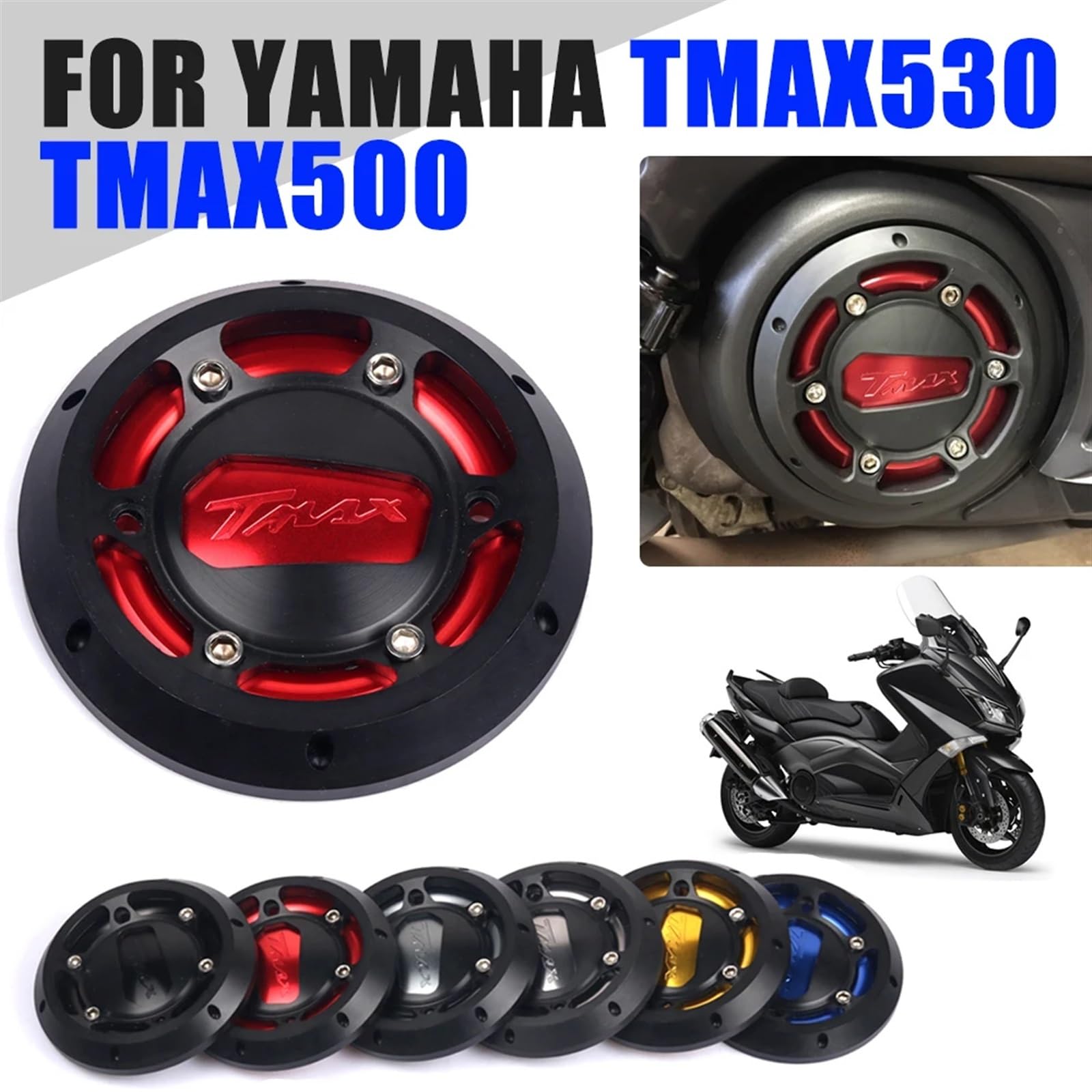 Misura for Yamaha TMAX 530 TMAX530 T-MAX 500 TMAX500 T-MAX530 Accessori Moto Motore Statore Copertura Della Protezione Guard Slider Caso Protezioni motore per moto(Gold)