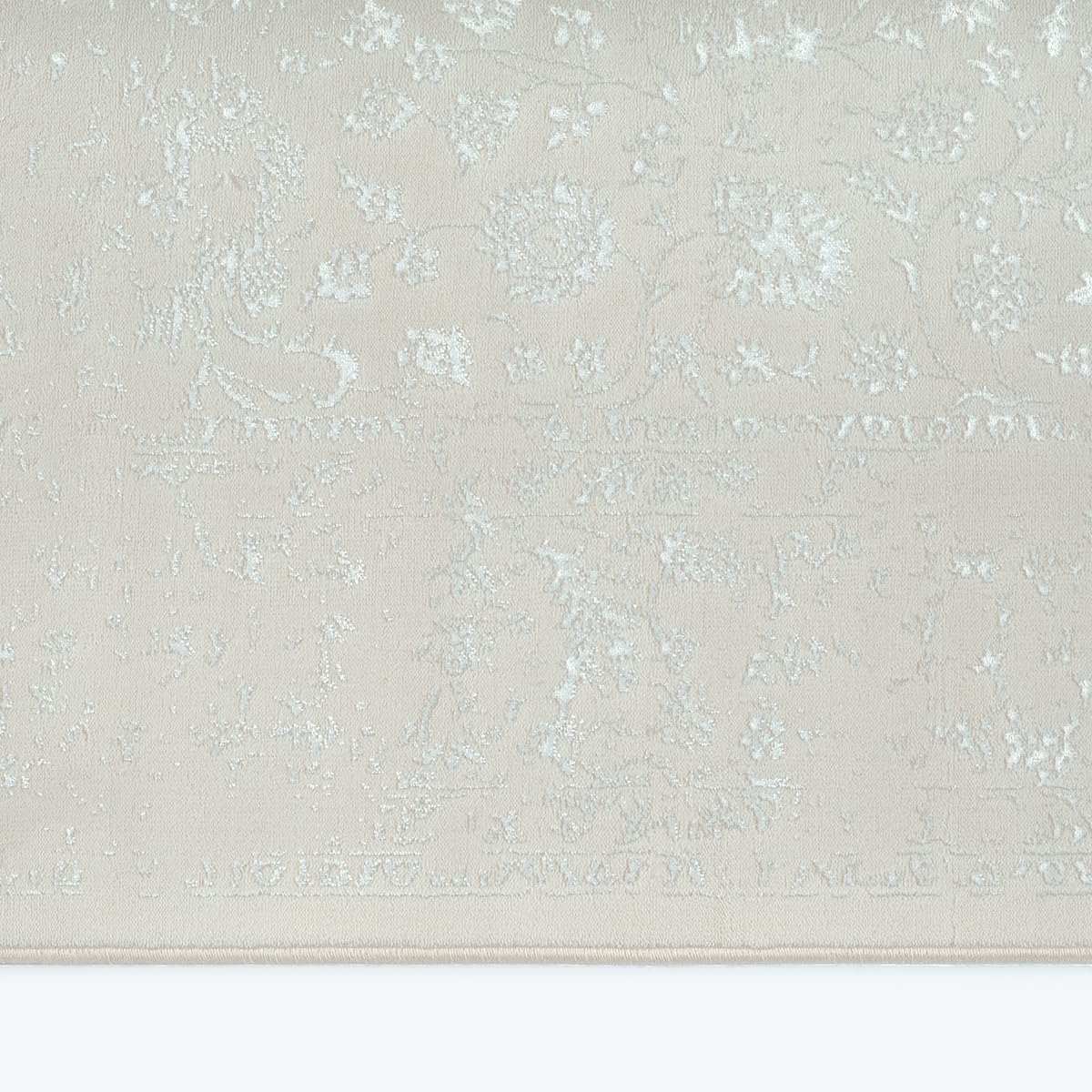 the carpet Mila Tapis Moderne Dense à Poils Courts, Salon, Chambre à Coucher, Brillance élégante, Fibre Brillante, Effet très Profond, Creme, 80 x 150 cm