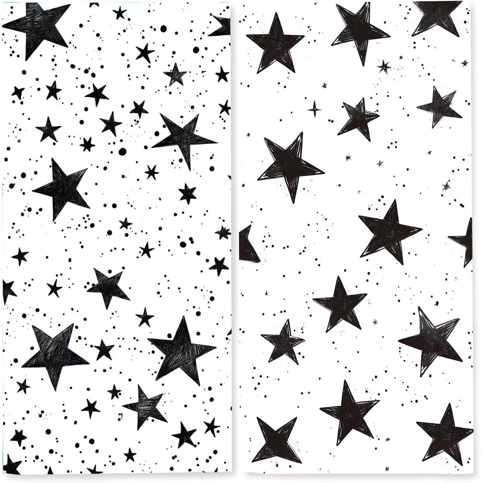 Toalla Playa Microfibra Grande Toallas Piscina Pareos Playa Mujer Antiarena Beach Towel Grandes XXL, Ligera Toallas Viaje Secado Manta de Piscina Para (90x180 cm, Estrellas En Blanco Y Negro) z-1185