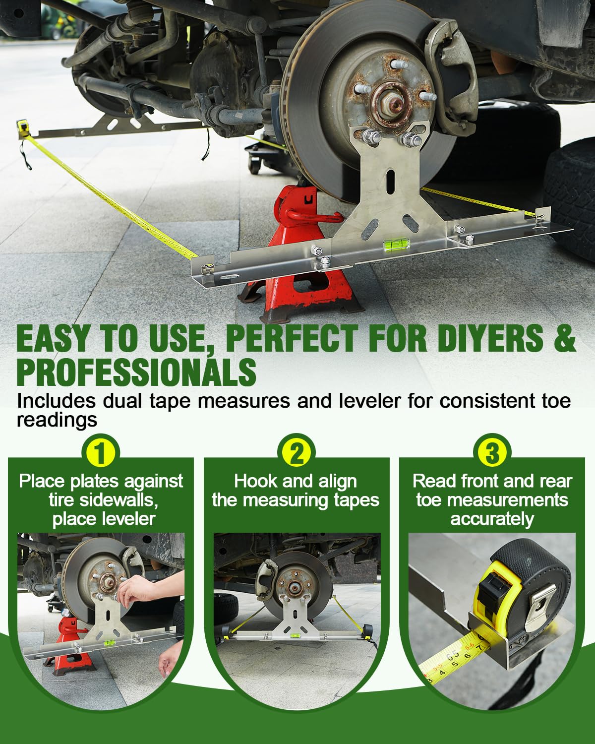DIY Wheel Alignment Tool Kit - Check & Adjust Toe -6