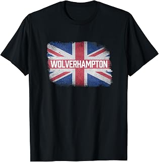 Wolverhampton | United Kingdom British Flag Vintage Souvenir T-Shirt