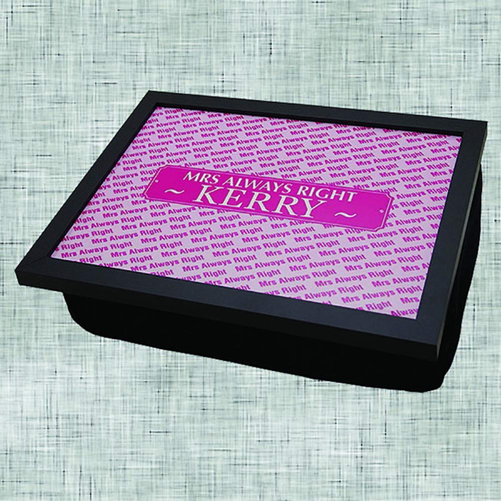 Mrs Always Right personalised lap tray