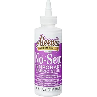 Aleene's AR12-2 No-Sew fabric Glue, 4 oz., Multicolor