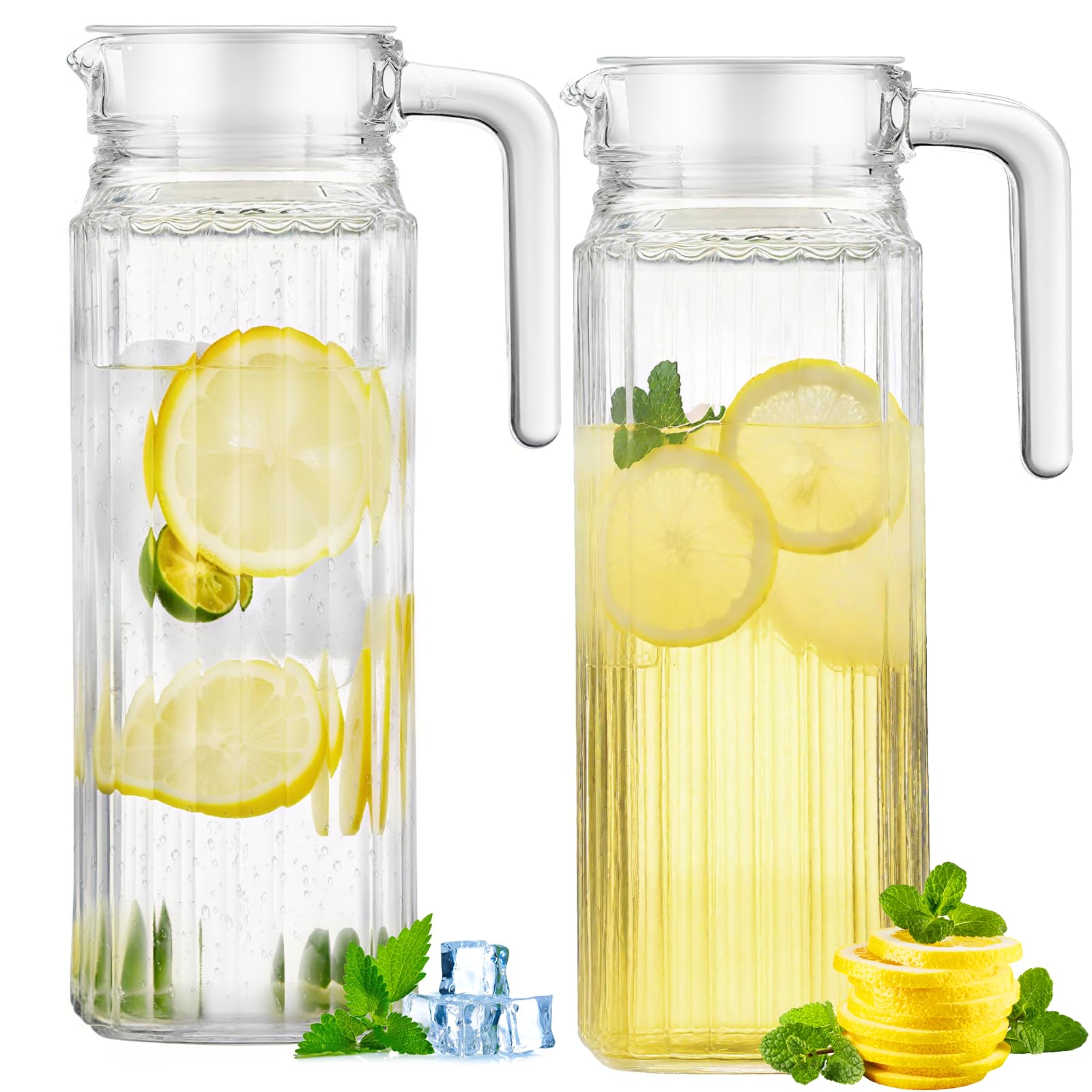 Carafe à eau en acrylique pour vos brunchs en terrasse et thés glacés faits maison en été