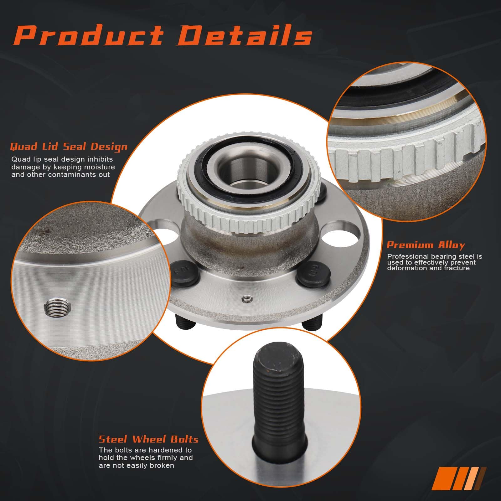 Amazon.com: DRIVESTAR 513105 Rear Wheel Hub & Bearing for Acura