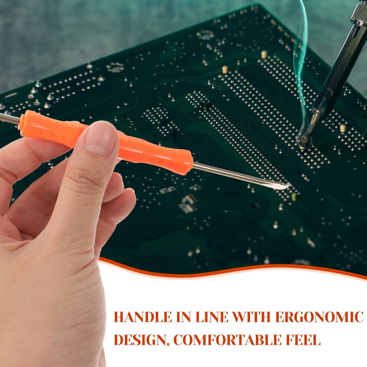 6pcs Solder Assist Tool Set with Strong Suction Desoldering Pump and Wick for Circuit Board Repair Precision Work and Electronic Maintenance