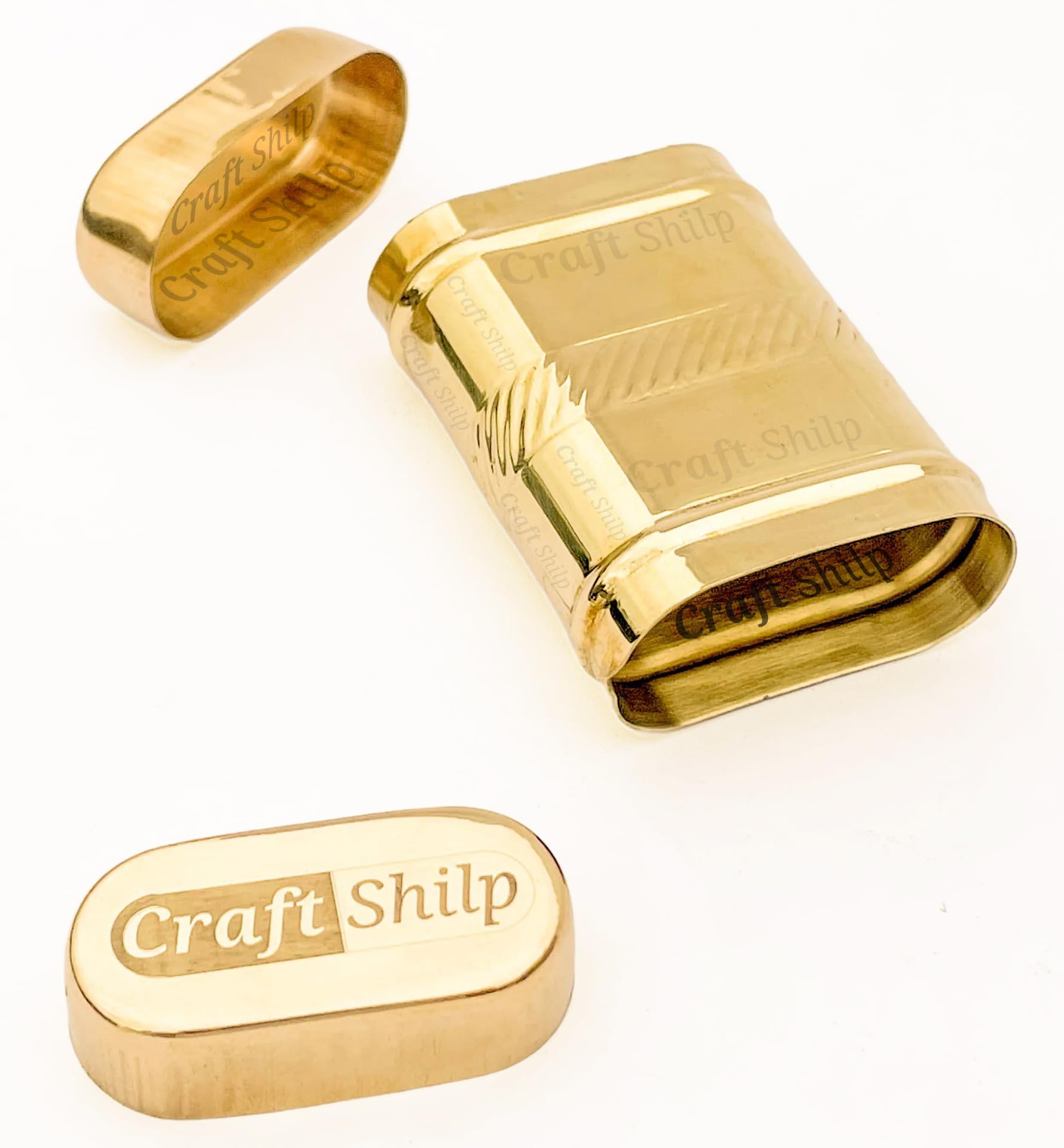 Oval Brass Khaini Chunauti/Pital Container for Mouth Freshner/Tobacco/Surti/Khaini Chunauti Dibbi | Golden Chuna Dani Dabi/Lime Dibbi for Men-image-41