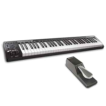 61鍵 電子ピアノ サスティンペダル付属 スリムボディ USB MIDI ピアノ ペダル 電子ピアノ サスティンペダル 電子ドラム 電子