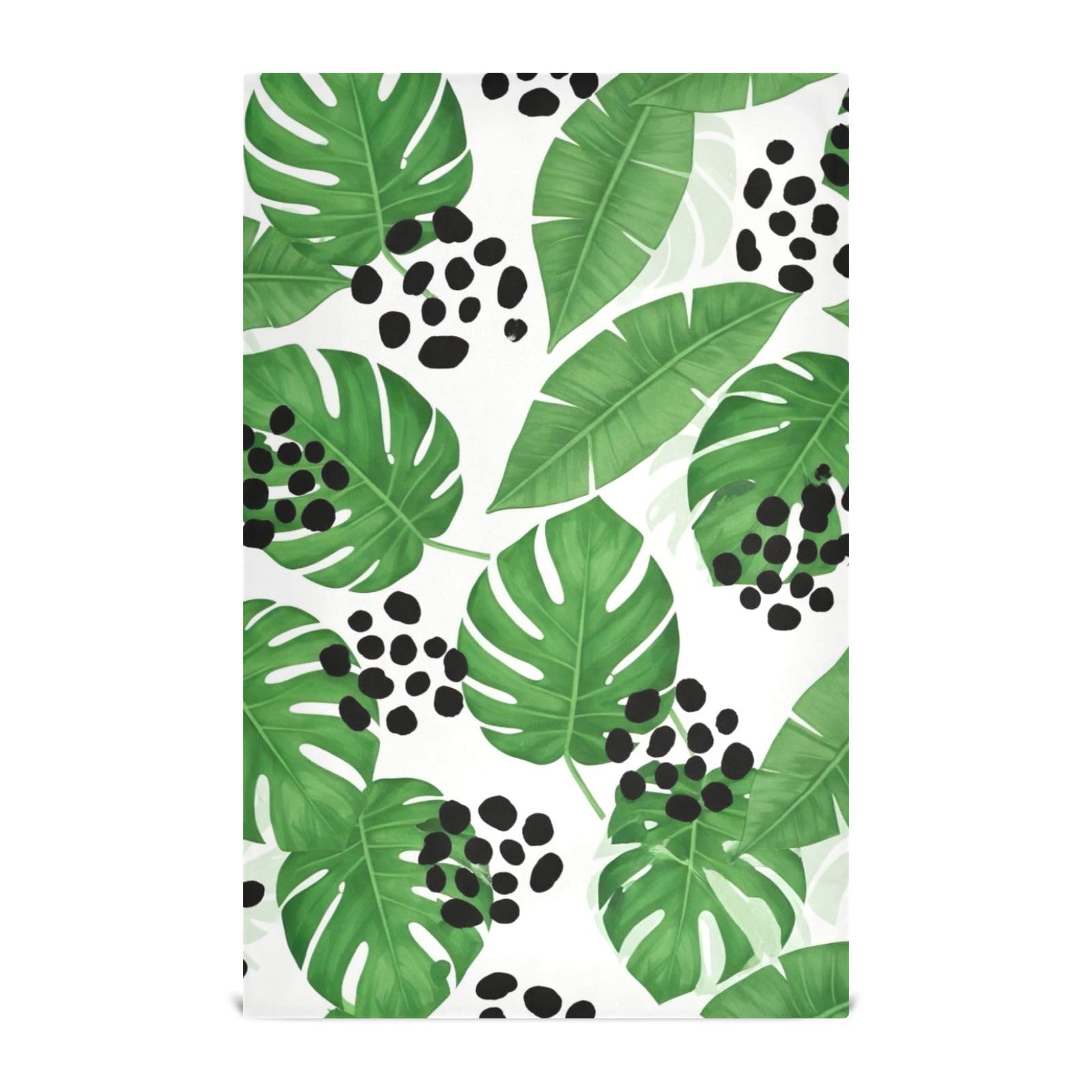 Torchons de cuisine motif feuilles tropicales lot de 6 essuie-mains 71x45cm