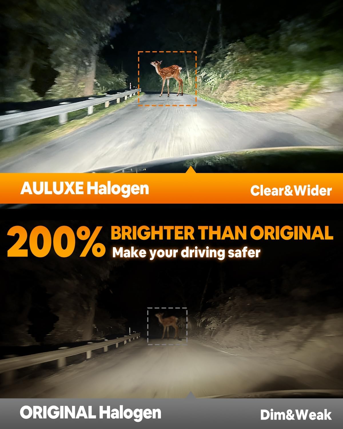 Compatible with Hyundai Accent 2000-2017 Halogen Headlight Bulb Combo - 185% Brighter 5000K White High/Low Beam, Plug and Play, 2-Pack