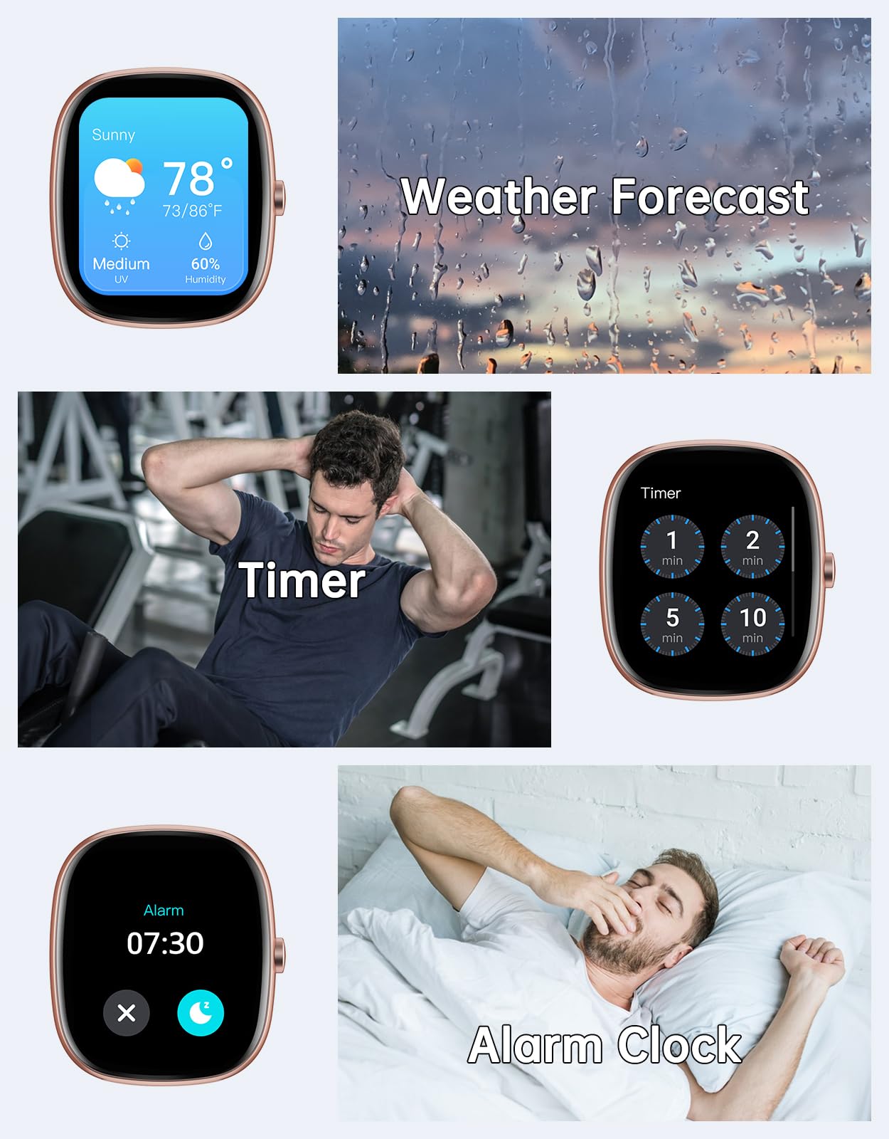 HUAKUA Smartwatch Uomo Donna con Chiamate Bluetooth 5.4, AMOLED 1.83" | Orologio Fitness Contapassi Cardiofrequenzimetro SpO2 Sonno Notifiche, Impermeabile 5ATM, 30 Giorni Standby per Android iOS