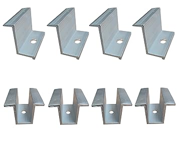 Future - Solar Panel mounting clamp 35MM for 3 Solar Panels (4 End Clamps and 4 Mid Clamps)