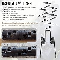 Vista 3 de Paquete de 27 dientes Dethatcher compatibles con S-un Joe AJ801E de 13 pulgadas, 12 amperios eléctrico para césped