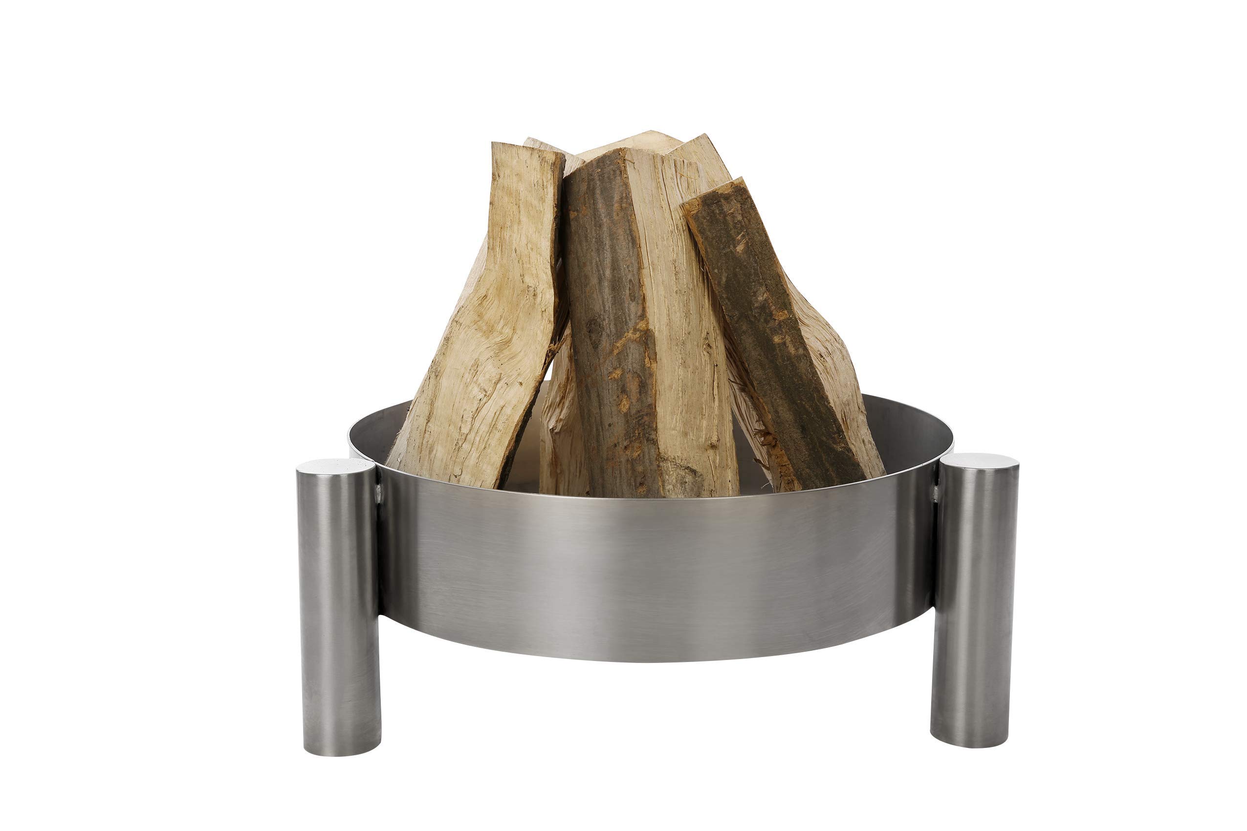 Feuerschale Feuerkorb Terrassenofen Grillfeuer Grillschale Feuerstelle Klöpperboden Garten Terrasse (70cm Edelstahl Feuerschale)
