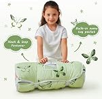 Lasoftan Toddler Nap Mat with Pillow and Blanket, Extra Large Rolled Napping Mats,Slumber Bags for Boys Girls,Kids Sleeping Bag for Daycare, Preschool Travel Camping