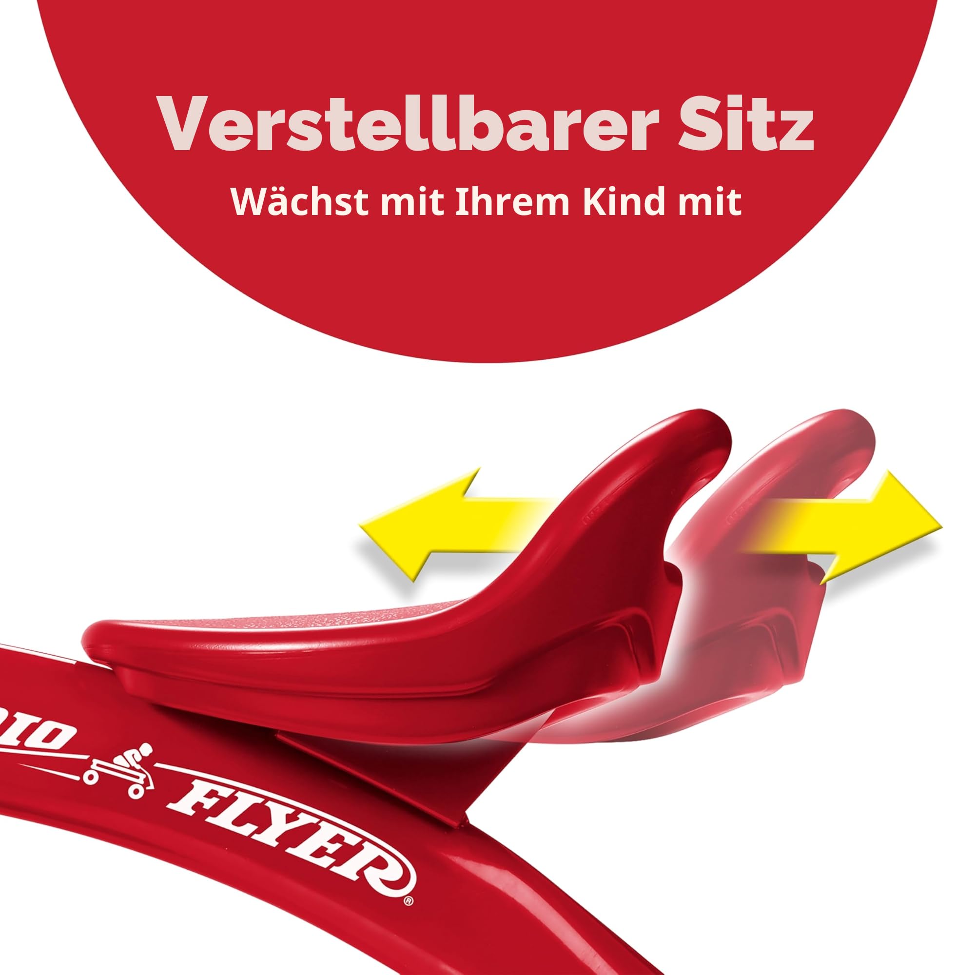 Radio Flyer Rotes Dreirad, Dreirad für Kleinkinder im Freien, Alter 2,5 bis 5 Jahre (exklusiv bei Amazon)