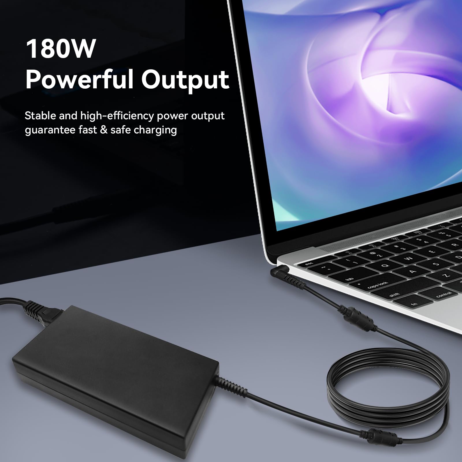 ANTWELON 180W Ładowarka do laptopa MSI GS63 GS63VR GE62 GE70 WS66 WS75 GT70 GT60 GP62 GF65 GF75 GS75 GS73 GS70 Creator 15 17M 15M Bravo 17 15, 19,5V 9,23A 5,5 * 2,5mm