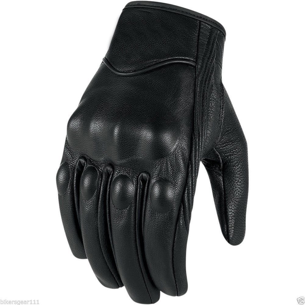 Bikers Gear Australia Guantes de Invierno Cortos de Cuero Suave Estilo Harley Cruiser con Forro térmico Hipora Impermeable