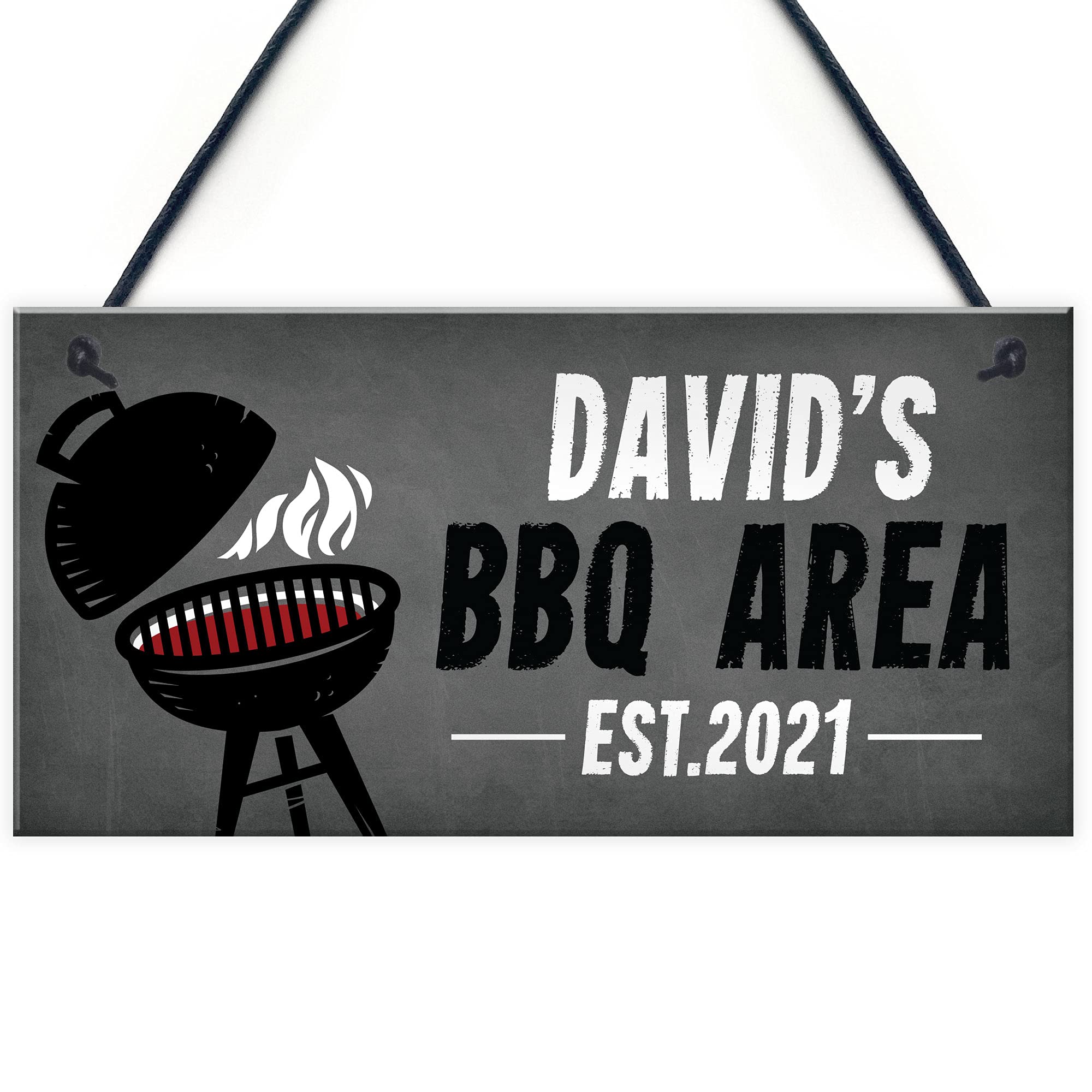 Personalised BBQ Area Sign Garden Man Cave Shed Sign Home Gift For Men Him