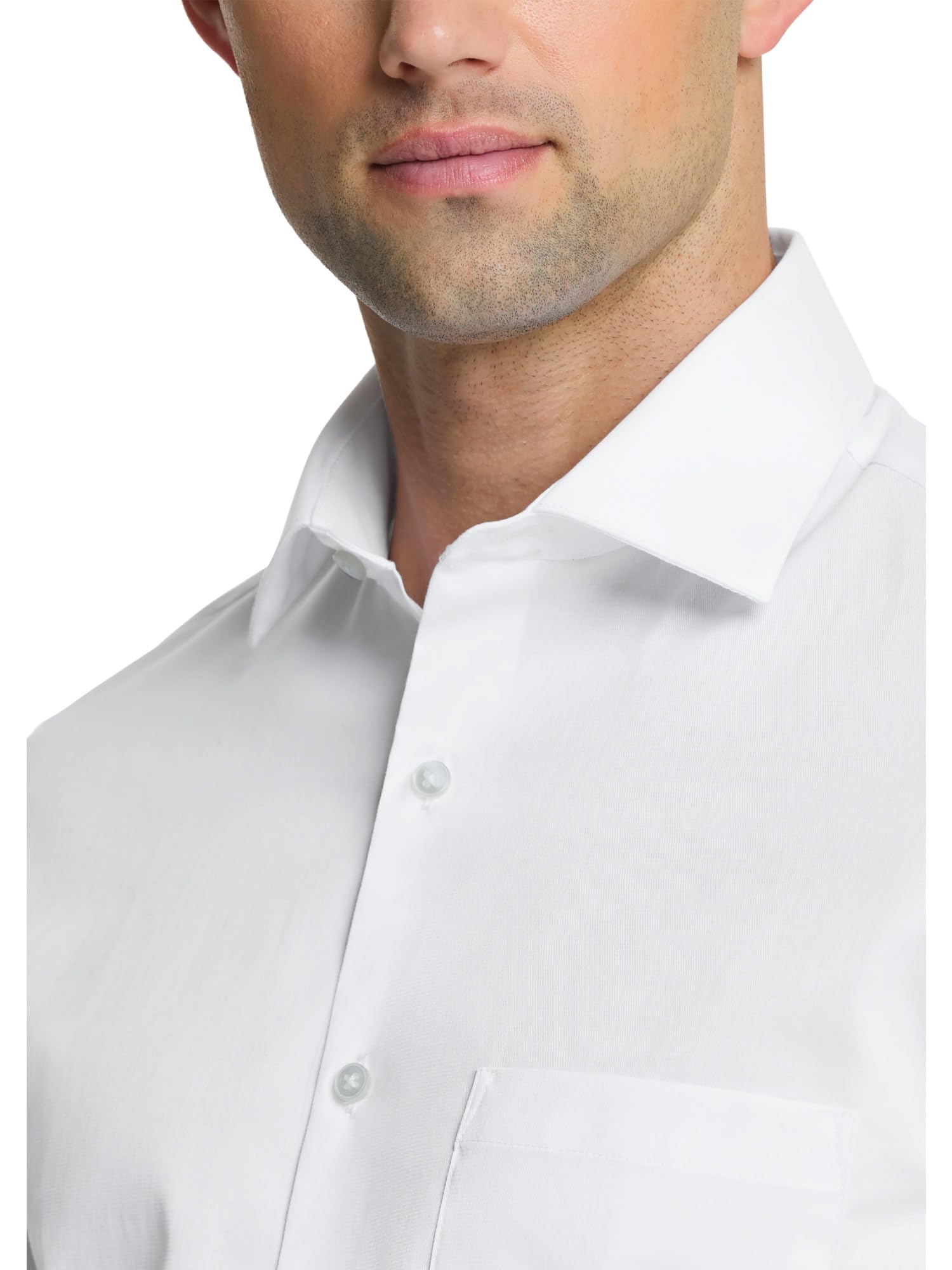Van Heusen Men's Dress Shirt Regular Fit Flex Collar Stretch Solid