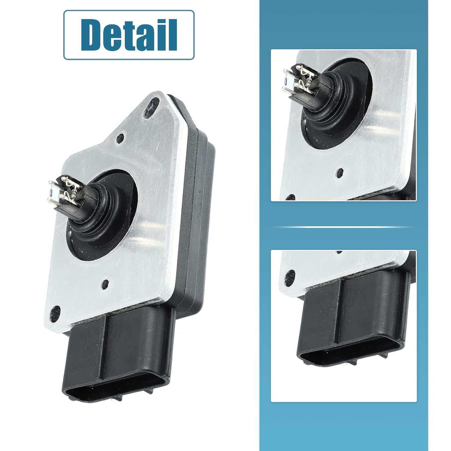 X AUTOHAUX F67F-12B579-BA Mass Air Flow Sensor Meter for Ford Escort 1.9L 1996 for Ford Escort 2.0L 1997-2002 MAF Car Airflow Replacement