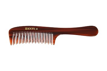 Roots - Brown Combs For Hair - Wide Tooth Comb - Comb With Handle