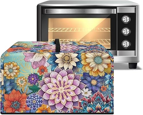 Miniatura 13 de Cubierta de horno de microondas de convección para encimera, tostadora, horno, protector de electrodomésticos para decoración de cocina del hogar,