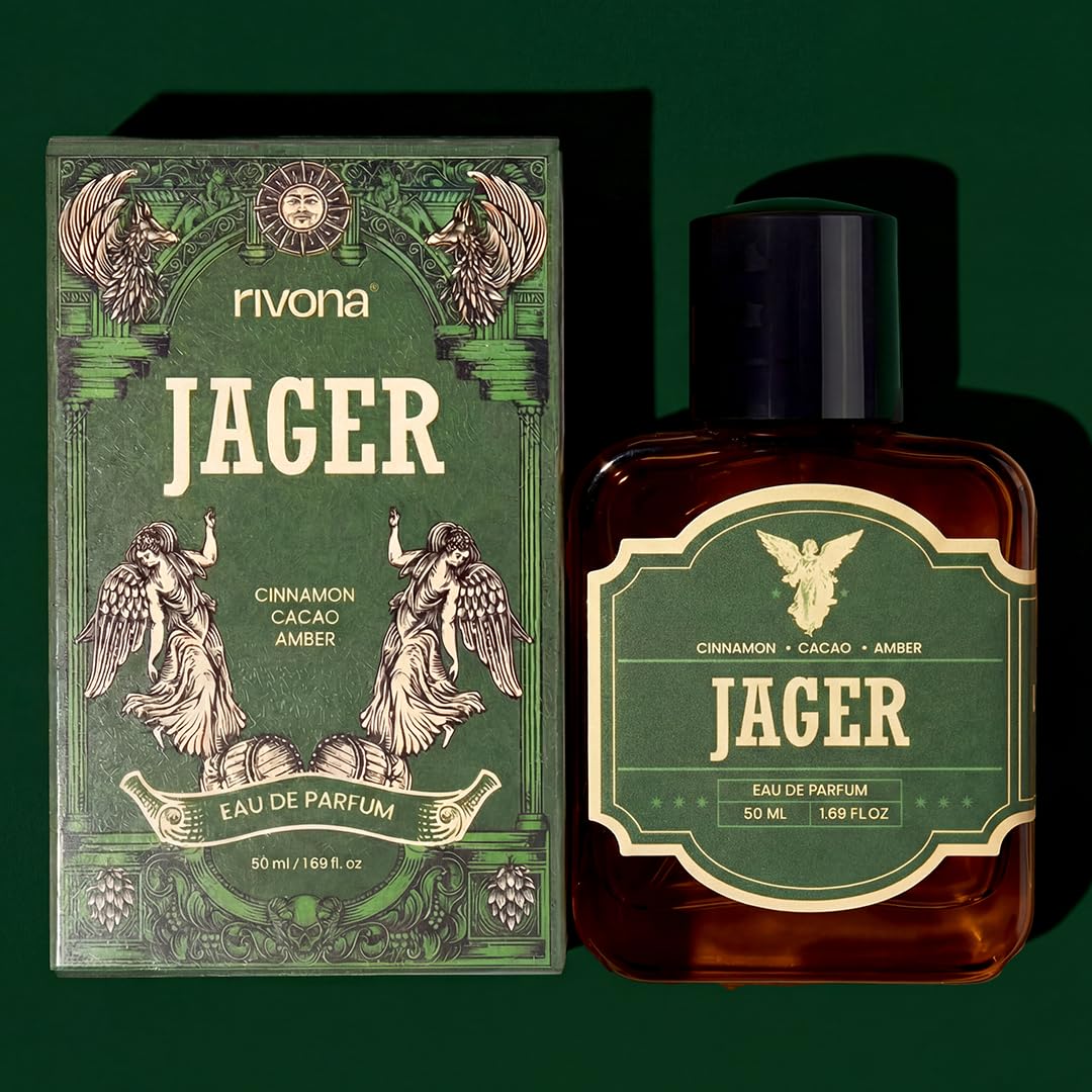 Rivona Jager Eau De Parfum for Men 50ml – Long Lasting Sweet & Spicy Gourmand Perfume | Vanilla, Tobacco & Amber | Luxury Perfume for Men & Women-image-18