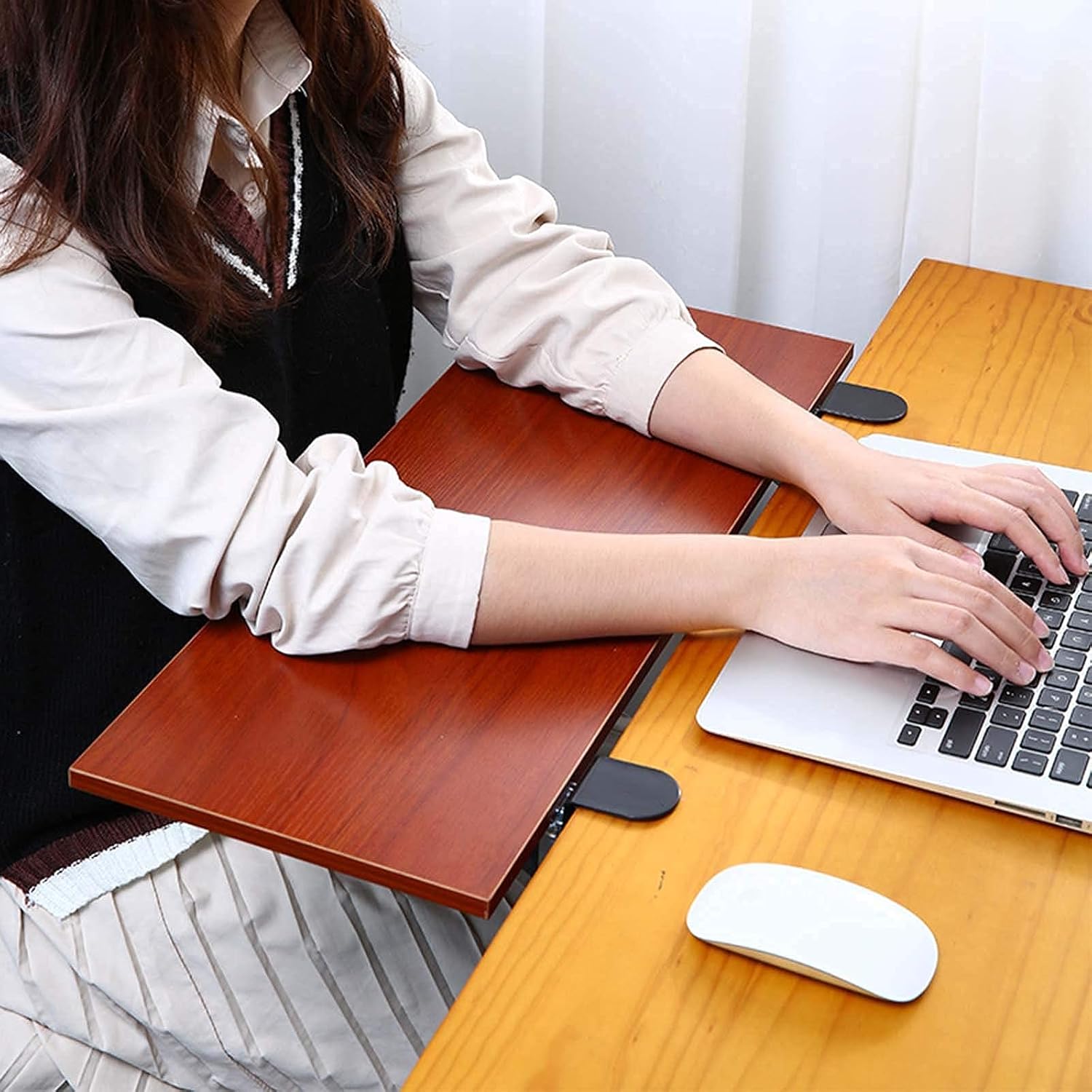 Ergonomics Keyboard Tray Desk Extender Tray, Clamp On