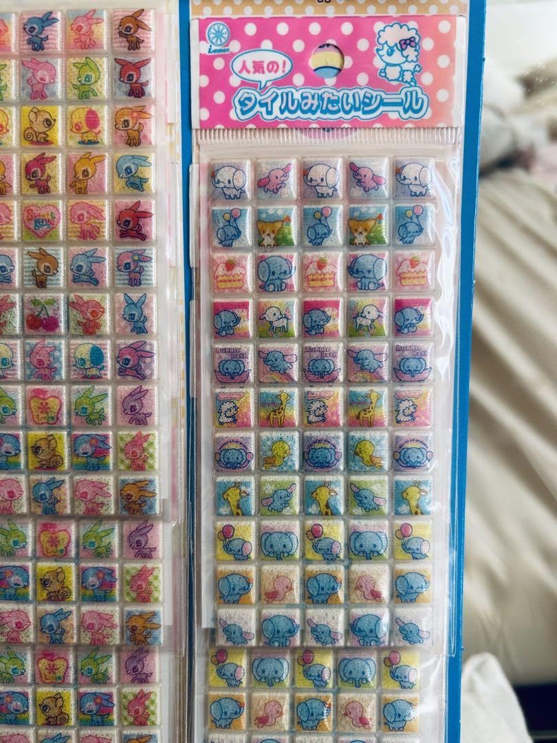 激レア当時物❤️シール帳 平成レトロ タイルシール 平成女児 希少シールあり 平成版シール タイルみたいシール タイルシール 平成レトロ 平成