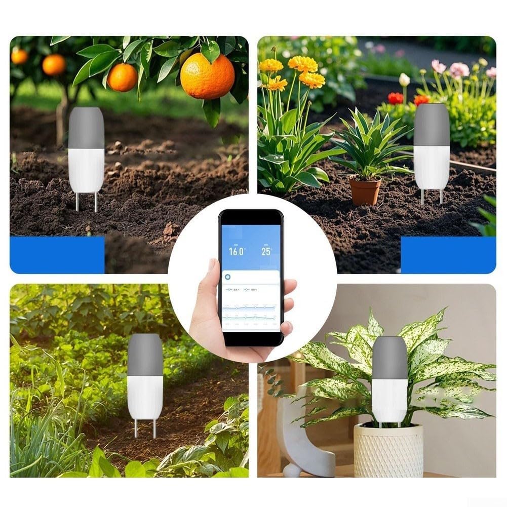 Tester del suolo con app solare IP65 temperatura umidità