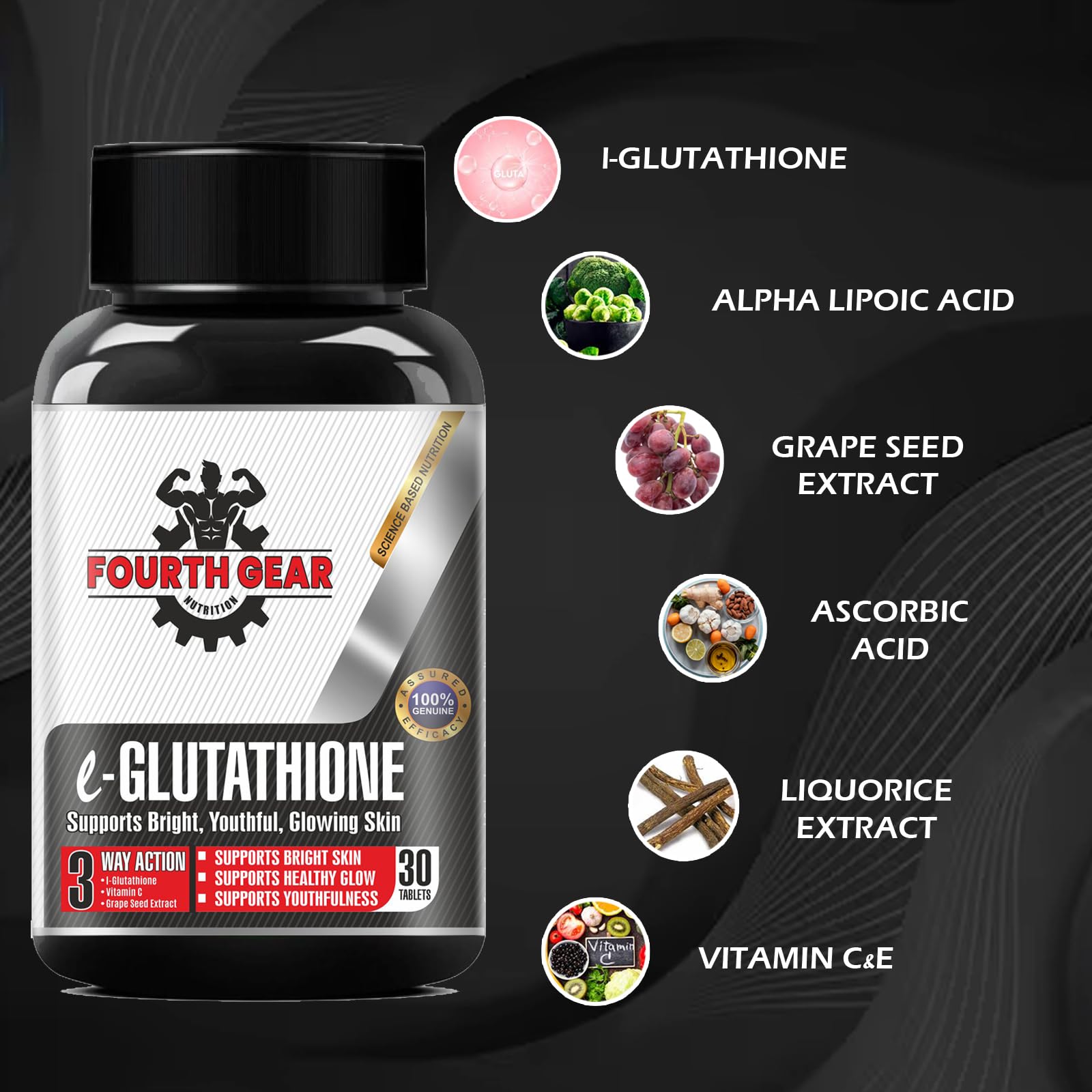 Vogue Wellness L-Glutathione Tablets | Skin Whitening Care Supplement  Reduce Pigmentation | (30 Tablets) (Pack Of - 2) : Amazon.in: Health &  Personal Care
