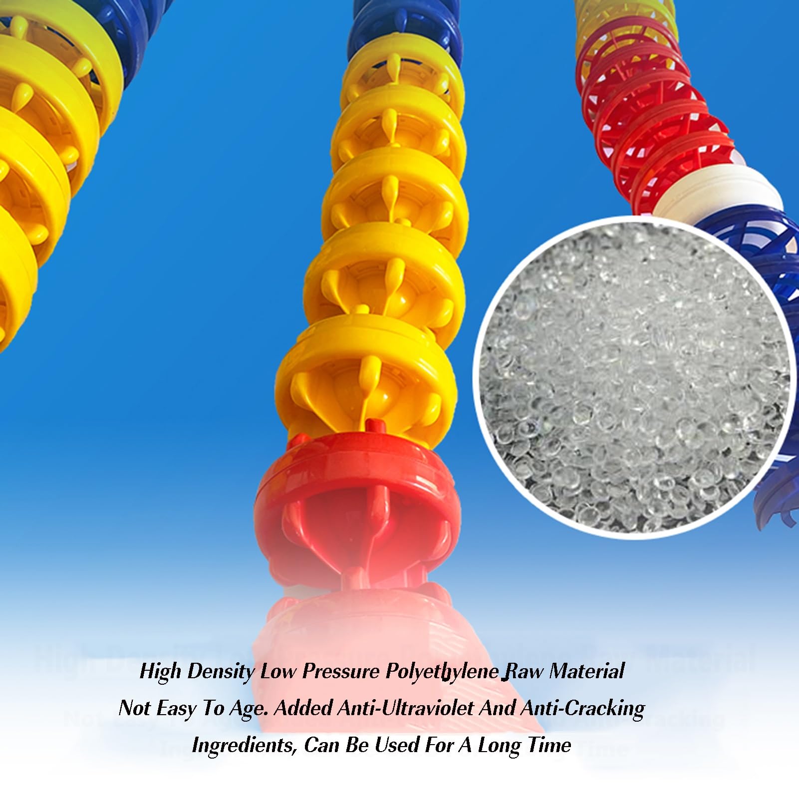 Generico Linea divisoria di Sicurezza della Piscina, Linea Segnalazione | Corda di sicurezza preassemblata, divisore for estremità poco profonda con ganci(Nylon rope,12 meter)