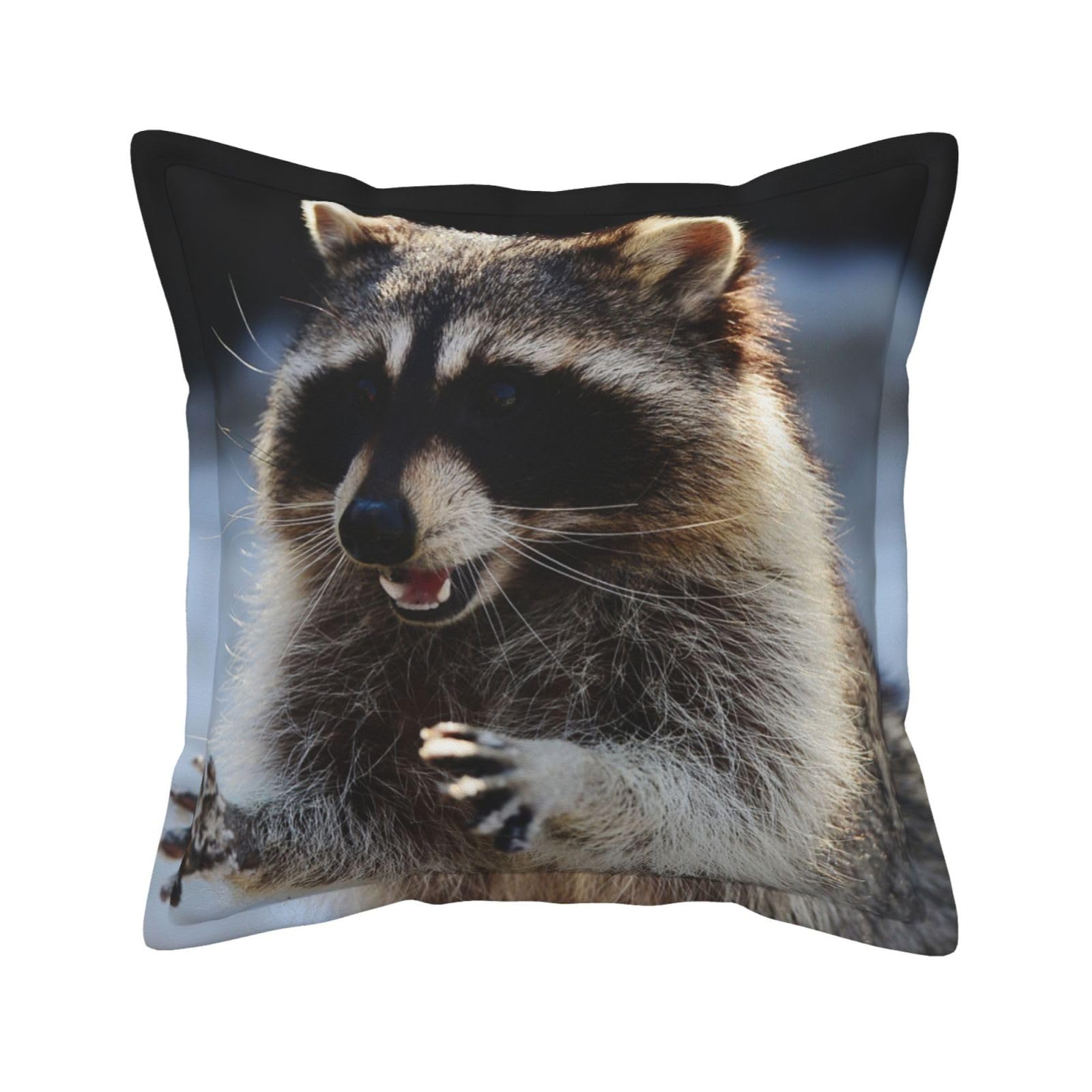 Housse de coussin extérieur raton laveur pour un intérieur chaleureux et accueillant