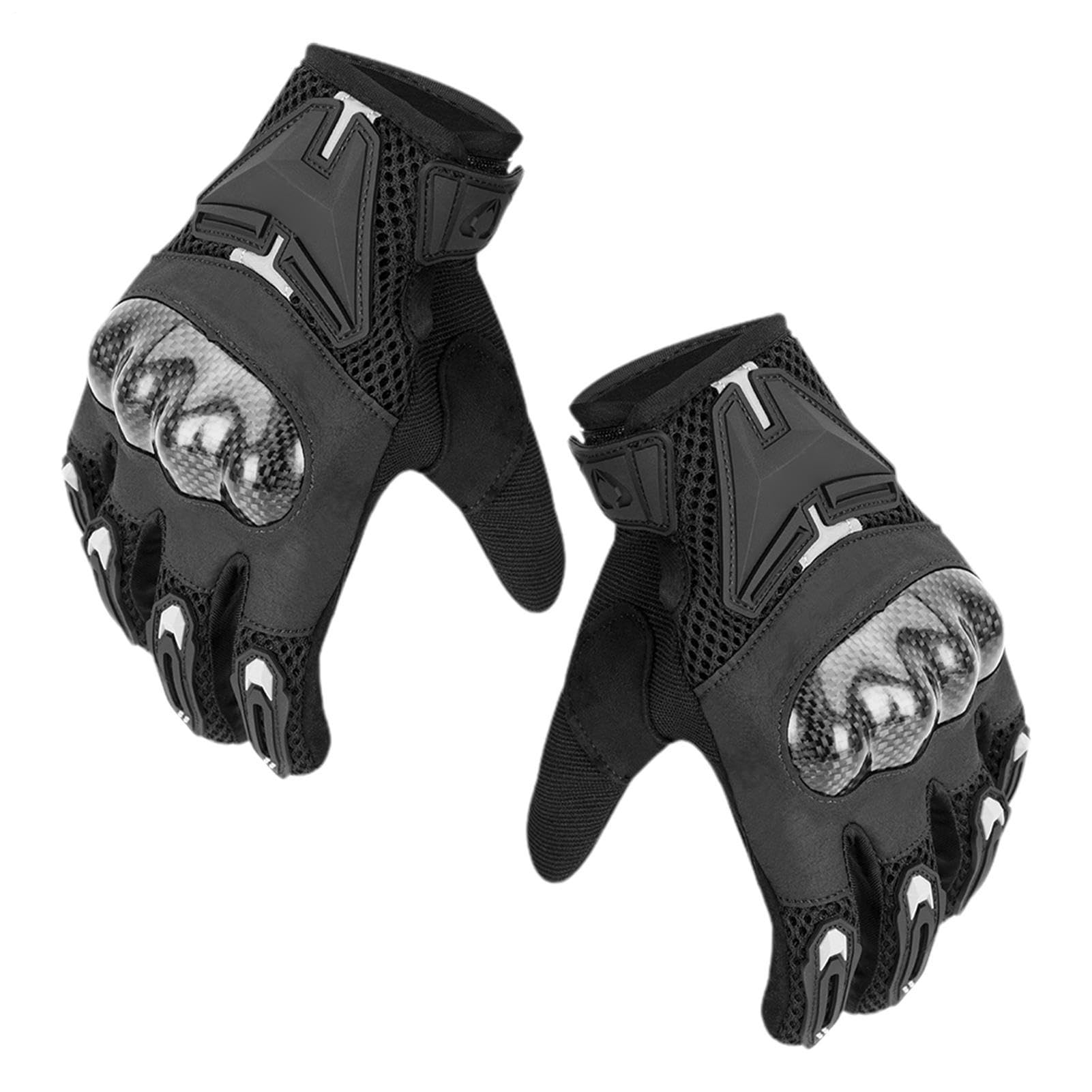 Genérico Guanti da moto da uomo, guanti da moto da uomo, sportivi per moto e ciclismo, per touch screen, guanti da equitazione, guanti da cross, antide