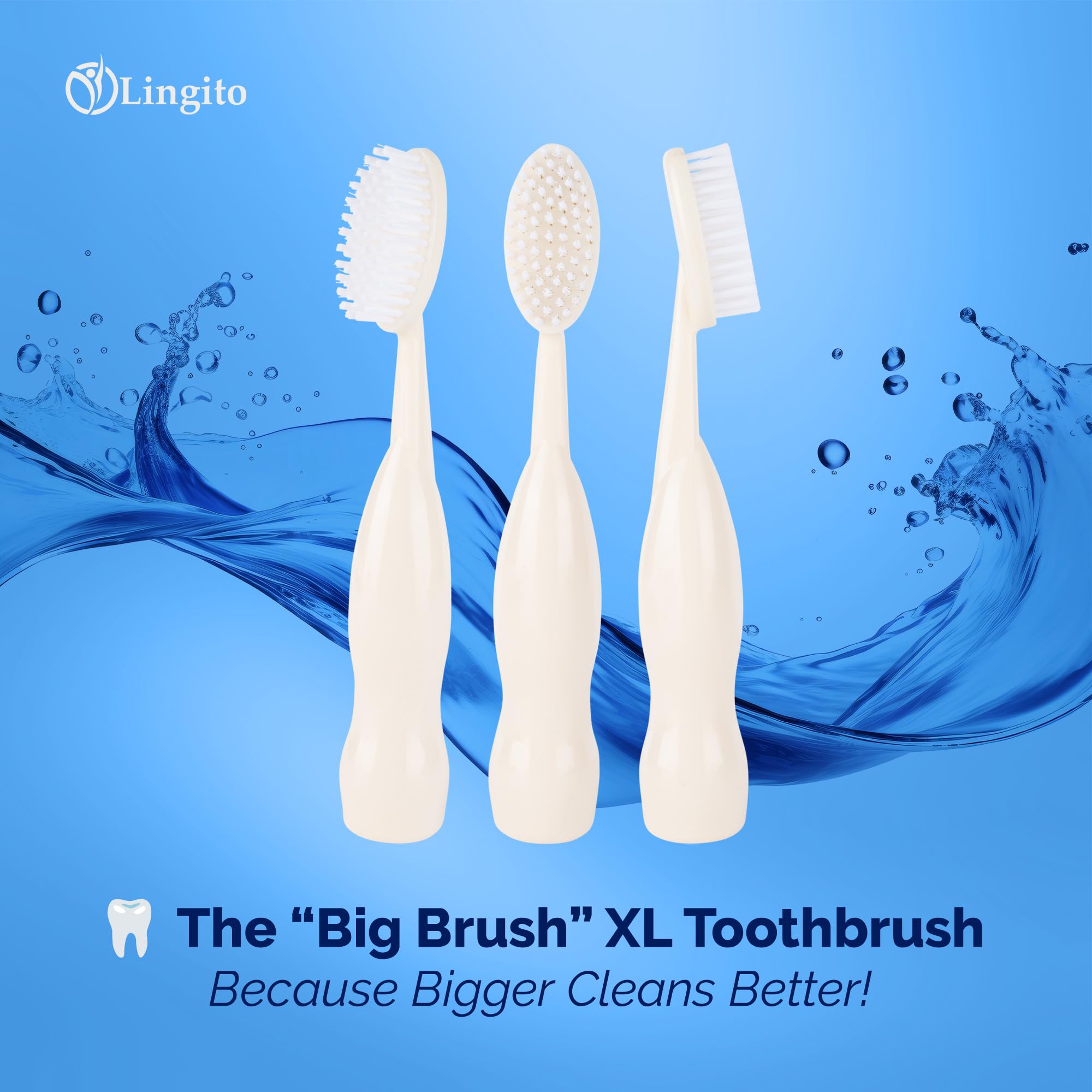 Amazon.com : Lingito Smokers Toothbrush Wide-Head, Extra-Firm Hard-Bristle  Oral Care for Tough Stains, Deep-Cleaning Manual Brush for Coffee & Tobacco-Stained  Teeth, Premium Stain Removal & Brightening