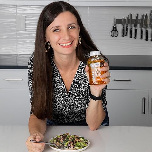 Miniatura 6 de Wholesome Yum Sustituto de miel de naranja sin azúcar (Keto)  Alternativa natural de miel sin azúcar con fruta de monje y alulosa  0 carbohidratos