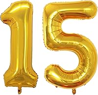 Vista 33 de GOER Globos con el número 80 para decoraciones de fiesta de cumpleaños número 80, globos de helio de aluminio jumbo de 42 pulgadas para 80 Oro rosa