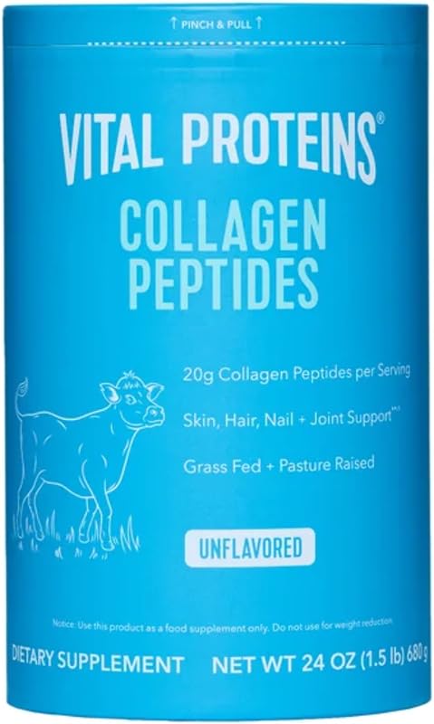 Vital Proteins Collagen Peptides - Grass-Raised, Paleo-Friendly, Gluten Free, Ingredient Only (24 oz)