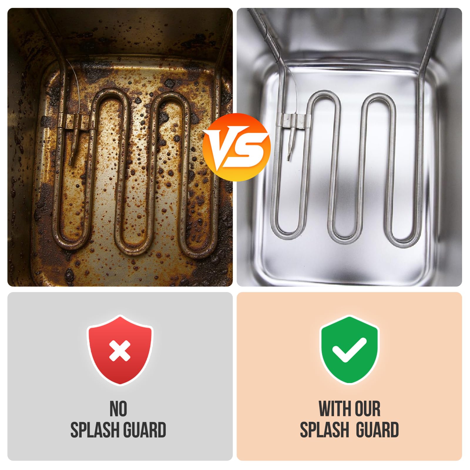 2pcs Protections Anti-éclaboussures Pour Ninja Foodi Max Dual